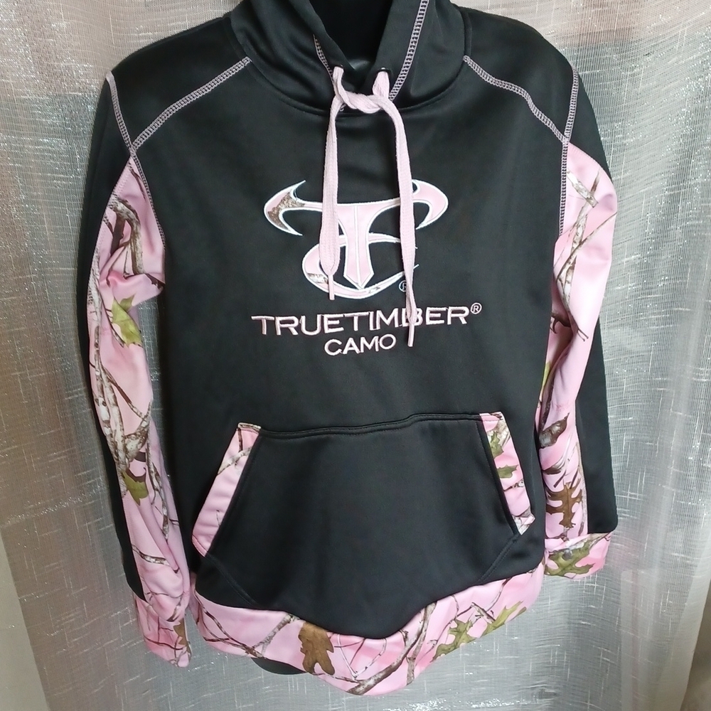 TRUE TIMBER Camo Performance Hoodie, black/pink, S